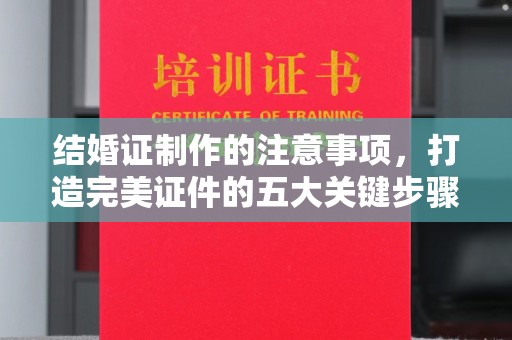 姜堰结婚证制作的注意事项，打造完美证件的五大关键步骤